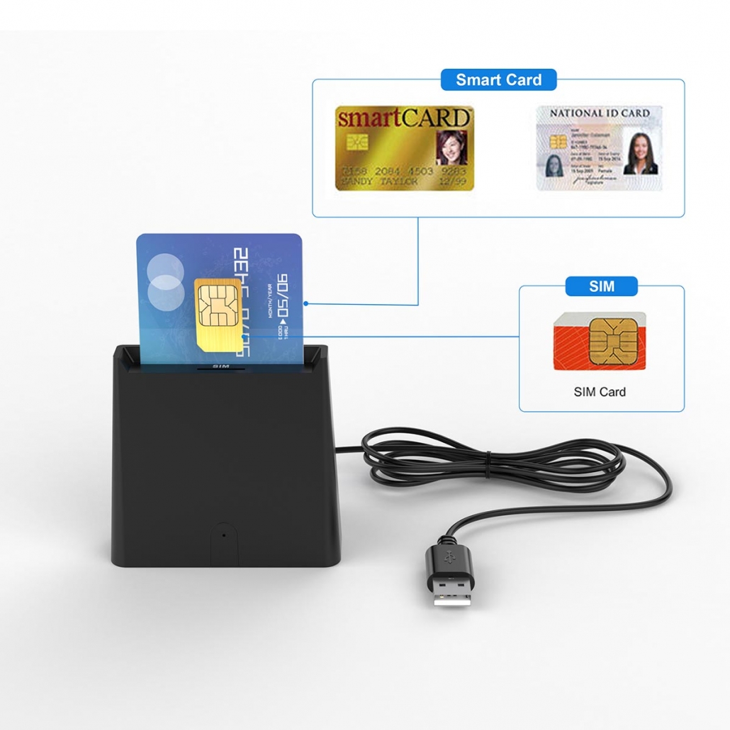 Rocketek usb ISO 7816 EMV smart credit card reader SIM card reader