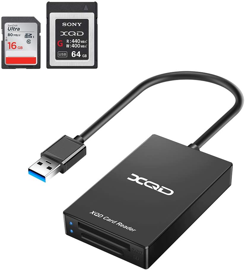 Rocketek XQD Card Reader USB 3.0 XQD SD Card Reader Sony XQD 2 in 1 Memory Card Reader