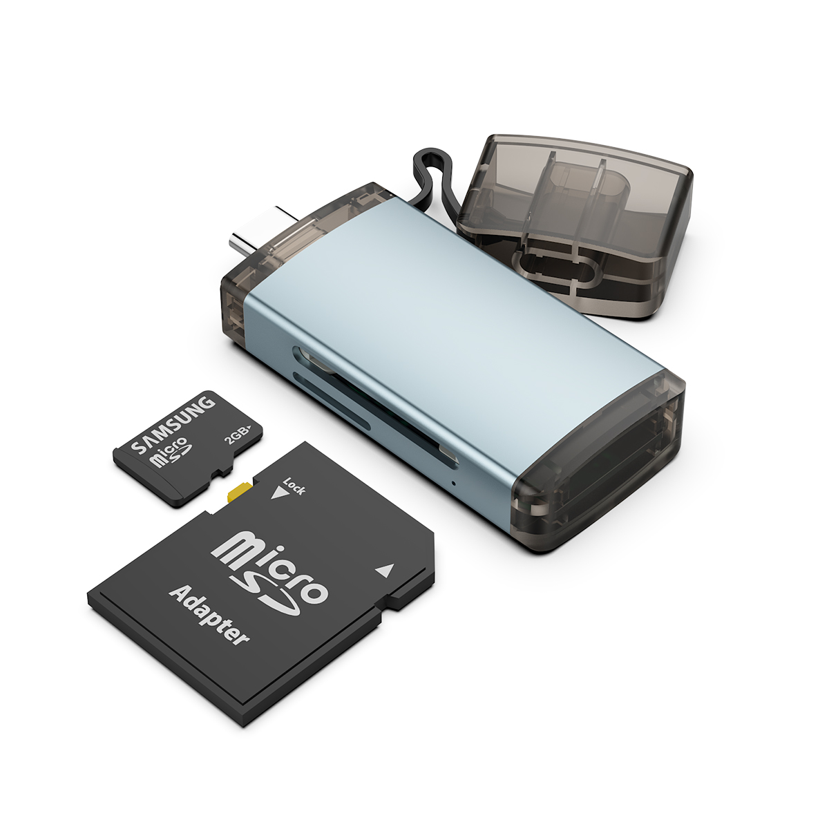 Rocketek USB C SD Card Reader Micro SD Card Reader Adapter