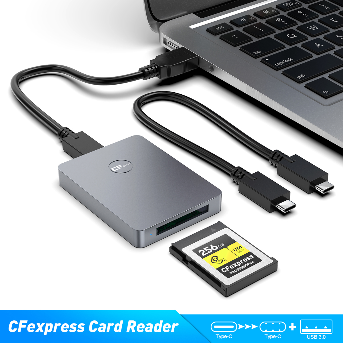 Rocketek CFexpress B Card Reader USB3.2 10Gbps
