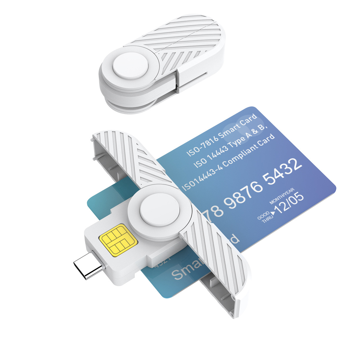 Rocketek Smart Card Reader ISO7816 USB 2.0 Card Reader Writer
