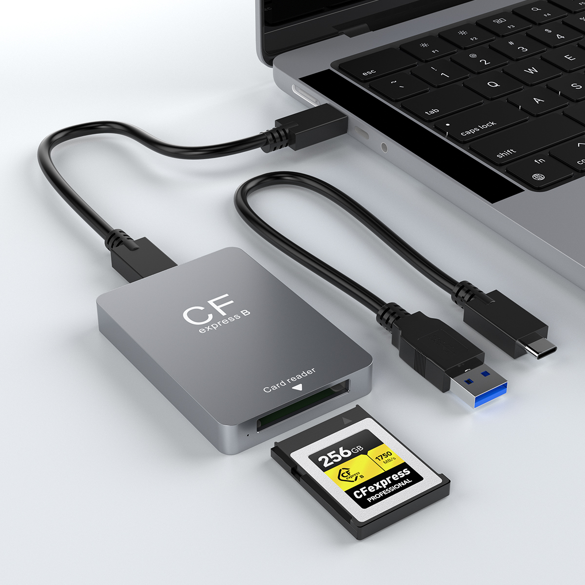 Rocketek CFexpress Type B Card Reader with USB 3.2 Gen 2 10Gbps Speed