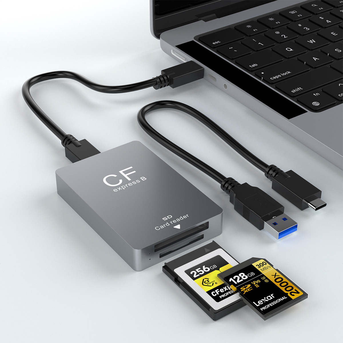 Rocketek Memory Card Reader for CFexpress Type B and SD Card 4.0