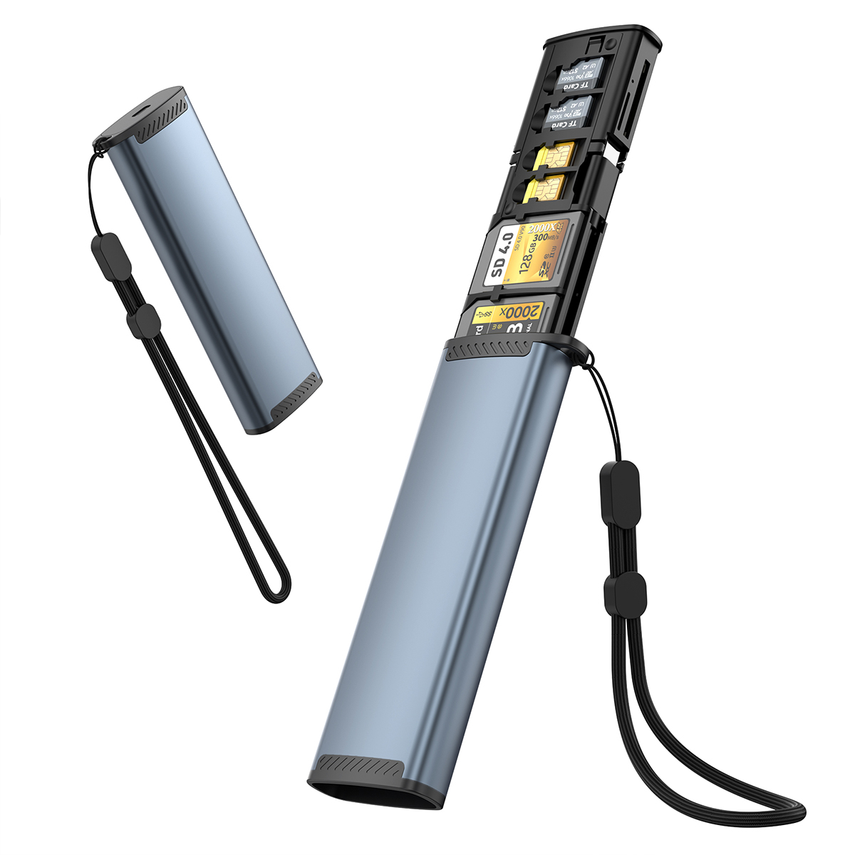 Rocketek USB 3.1 Type-C SD/TF Card Reader with Storage Function