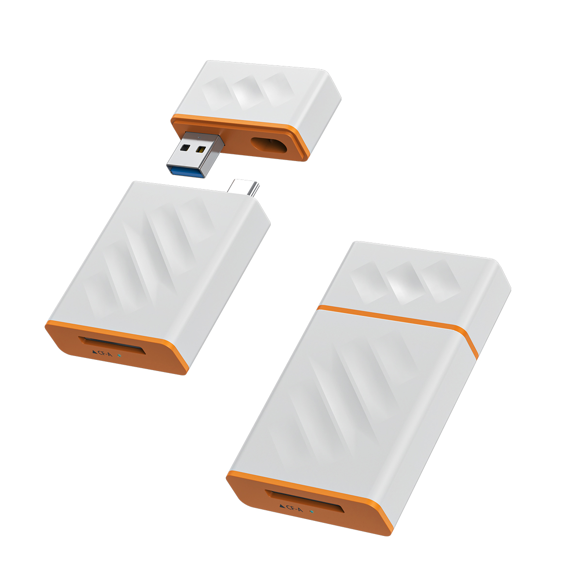 Rocketek CFexpress Type A Card Reader with 10Gbps USB 3.2 Gen 2 USB-C & USB-A 2-in-1 Type A CFexpress Adapter