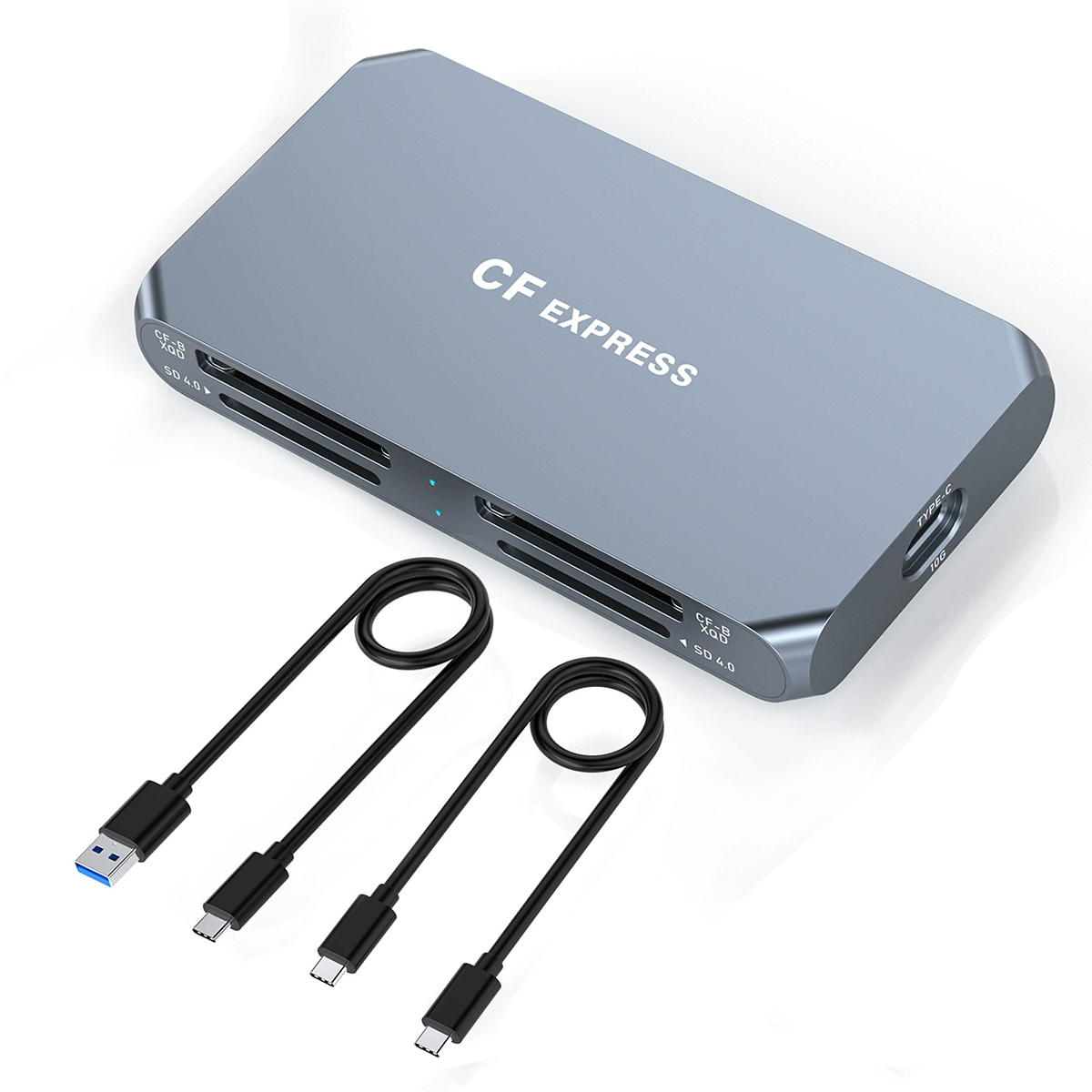 Rocketek 4 In 1 Memory Card Reader SD4.0 Reader for XQD, CFexpress Type B card