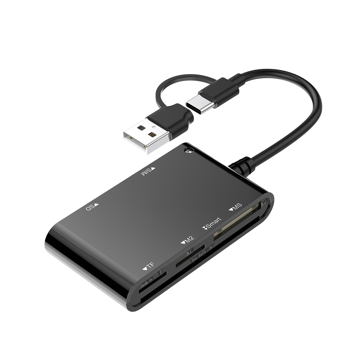 Rocketek IC Card Reader for MS/SD/TF/M2/ID/IC/SIM Card Reader
