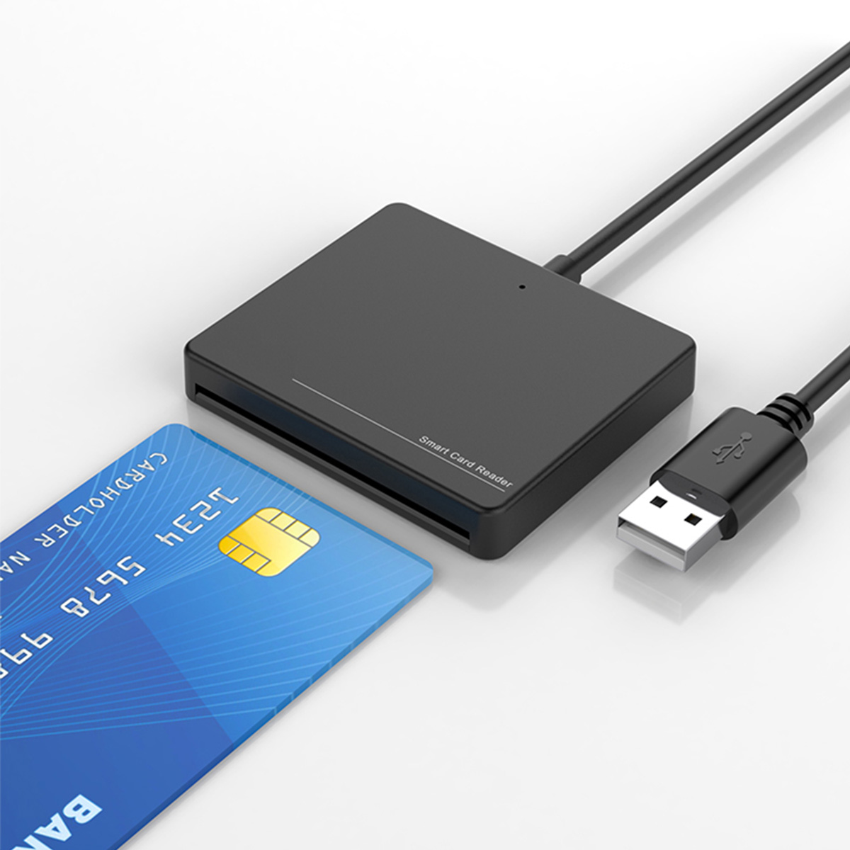 Rocketek Smart Card Reader USB ISO7816 For IC ID Chip Card
