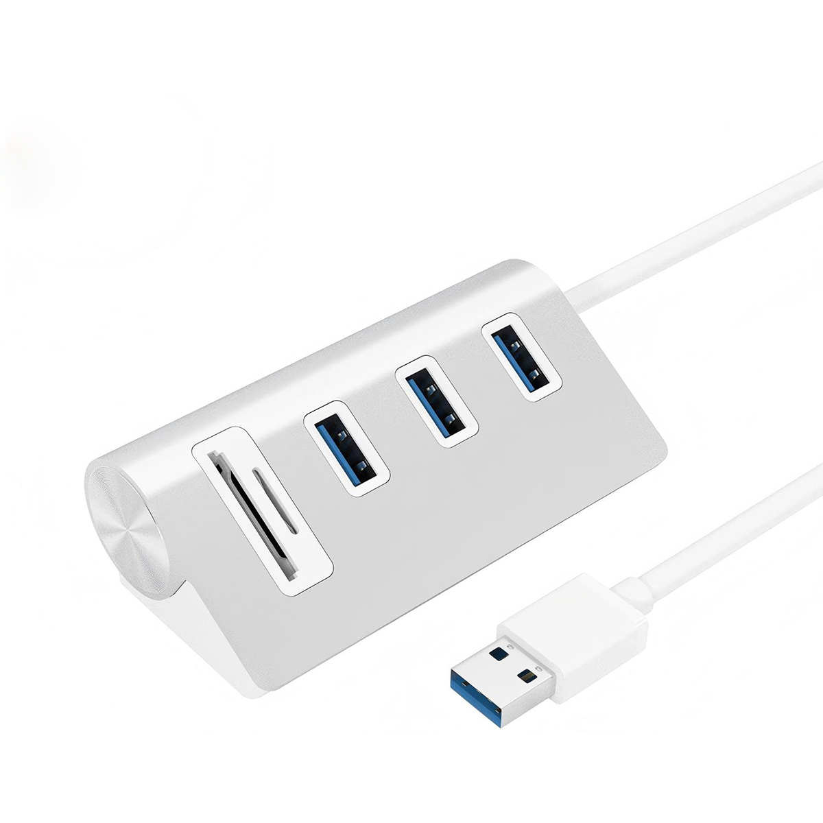 Rocketek Aluminum USB Expansion Hub USB3.0 with SD TF Slot
