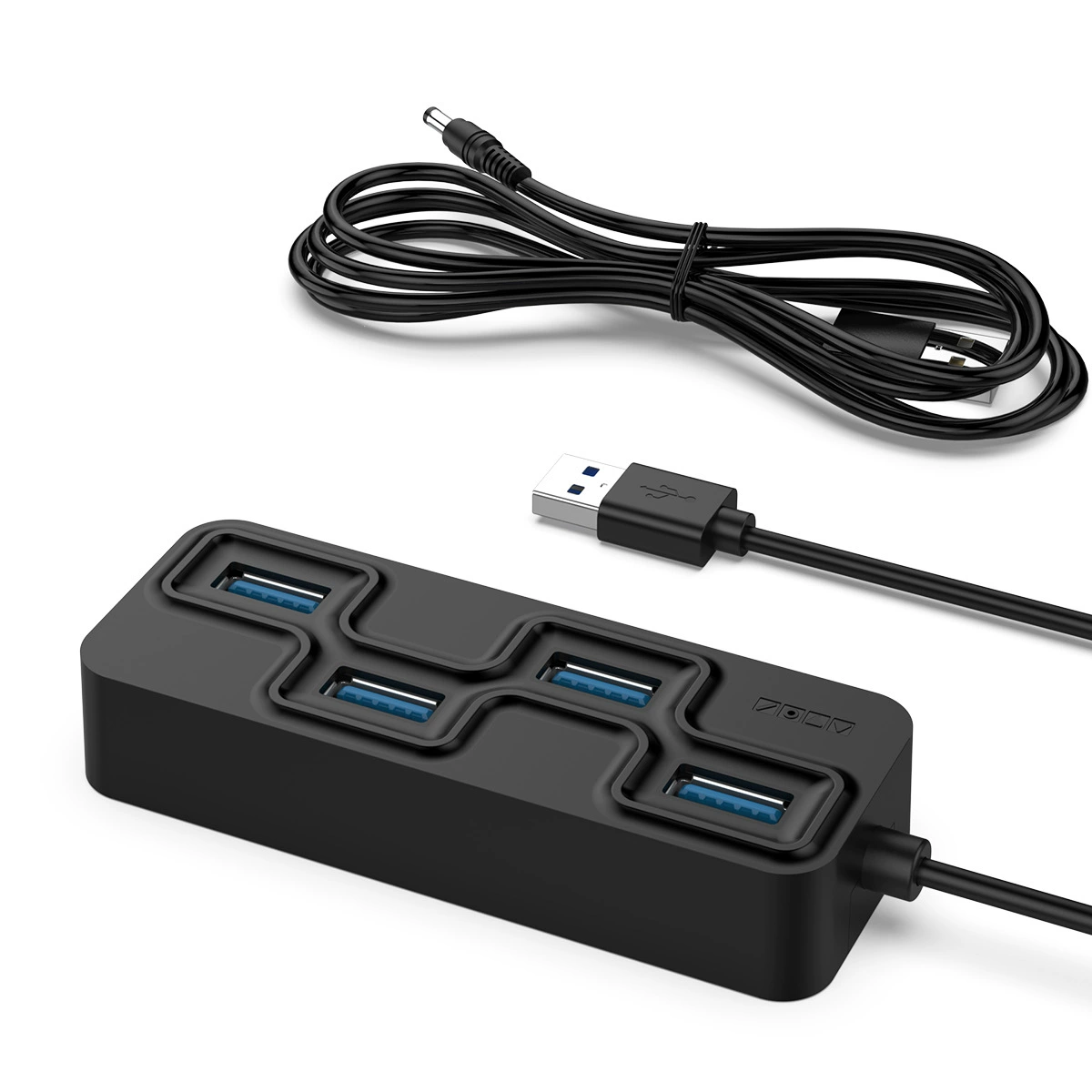 Rocketek 4 Port USB3.0 Hub 5Gbps USB A Hub for Laptop