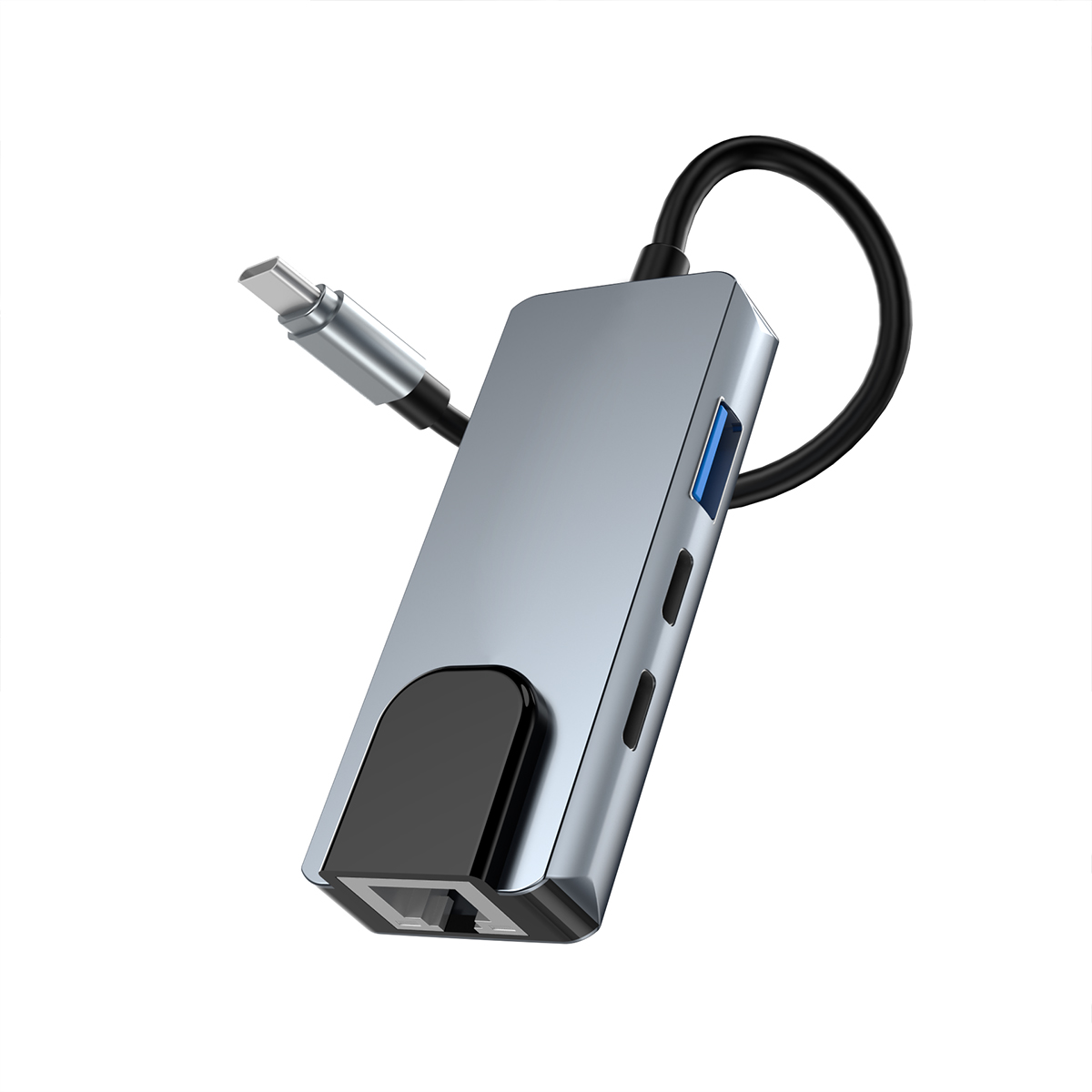 Rocketek 4 IN 1 USB C Hub USB 2.0 Extension Splitter Converter