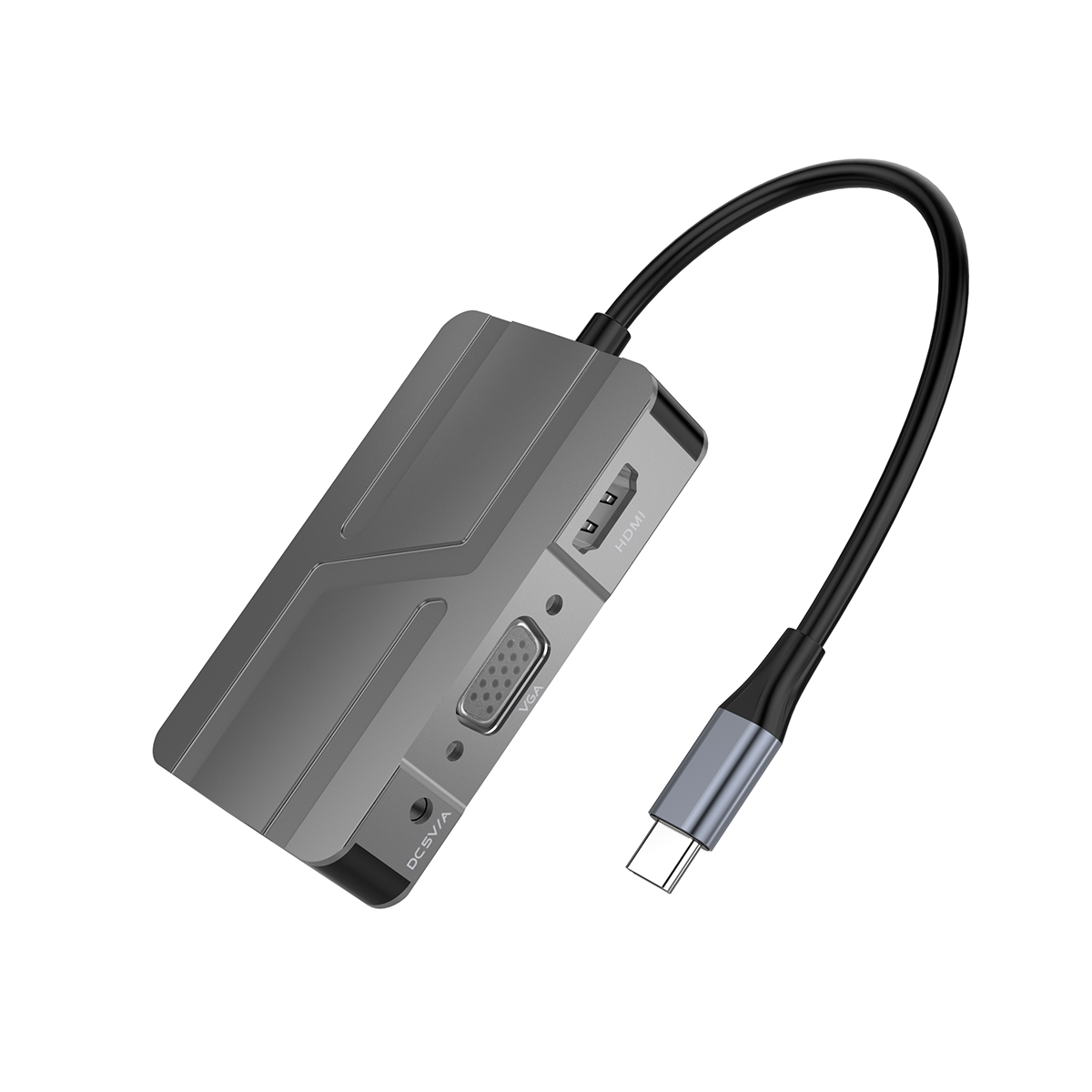 Rocketek Multiport 7 in 1 Type C HDMI 4K 30Hz USB3.0 VGA USB-C 7 Port Docking Station USB C Hub