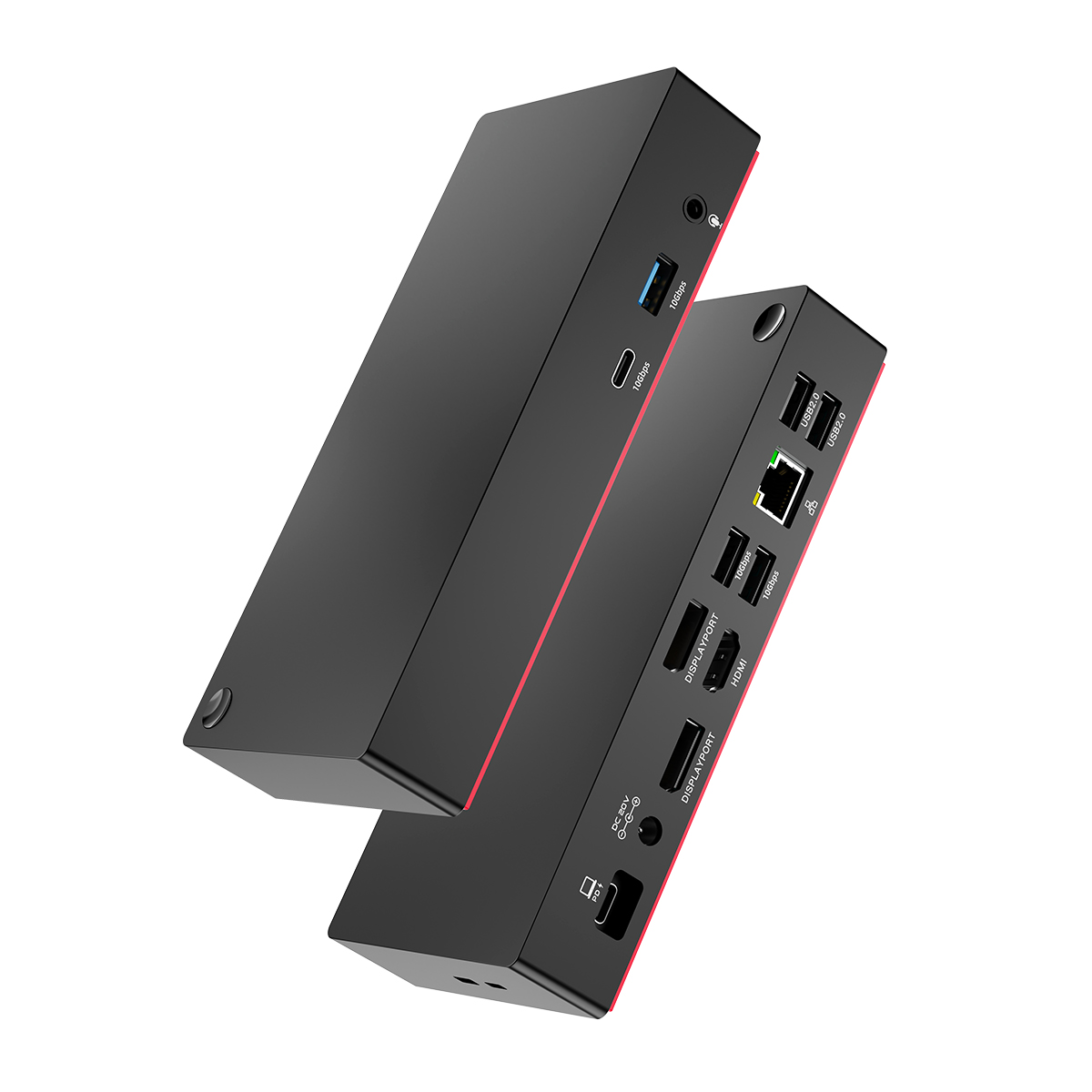 Rocketek USB C Docking Station with USB 3.0 Dual DisplayPort