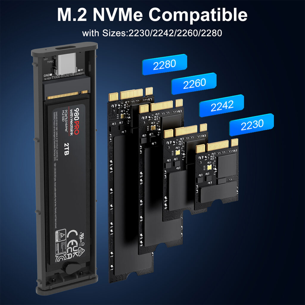 NVMe SSD Enclosure performance testing by Rocketek

