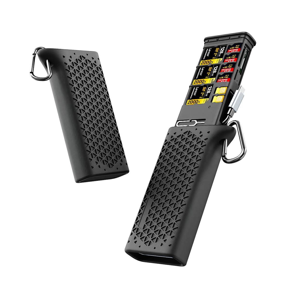 CFexpress Type B Card Reader Holder, USB 3.2 Gen 2 10Gbps SD Card Reader for Photographers