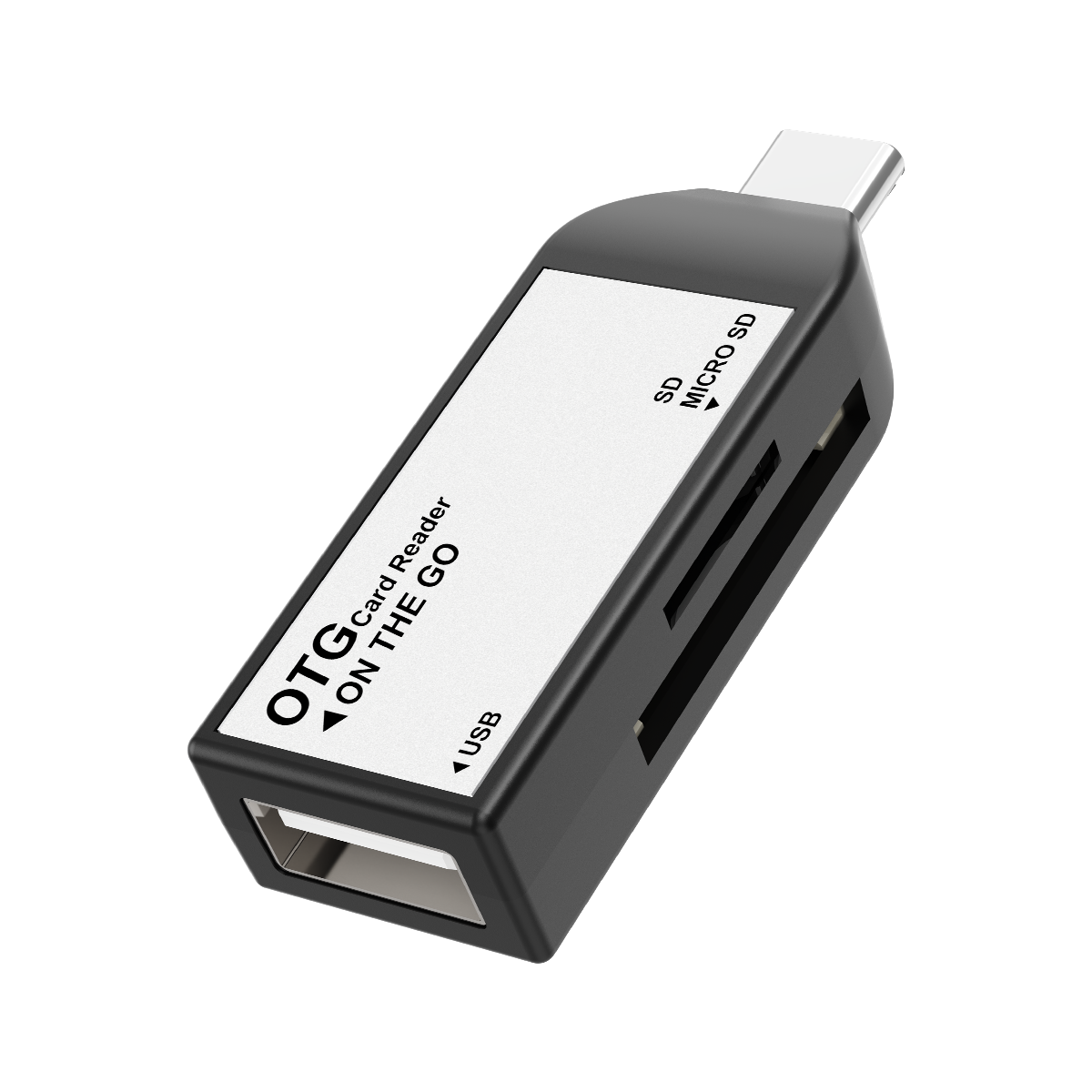 Rocketek Portable USB-C OTG Card Reader 3-in-1 Type C Memory Card Adapter